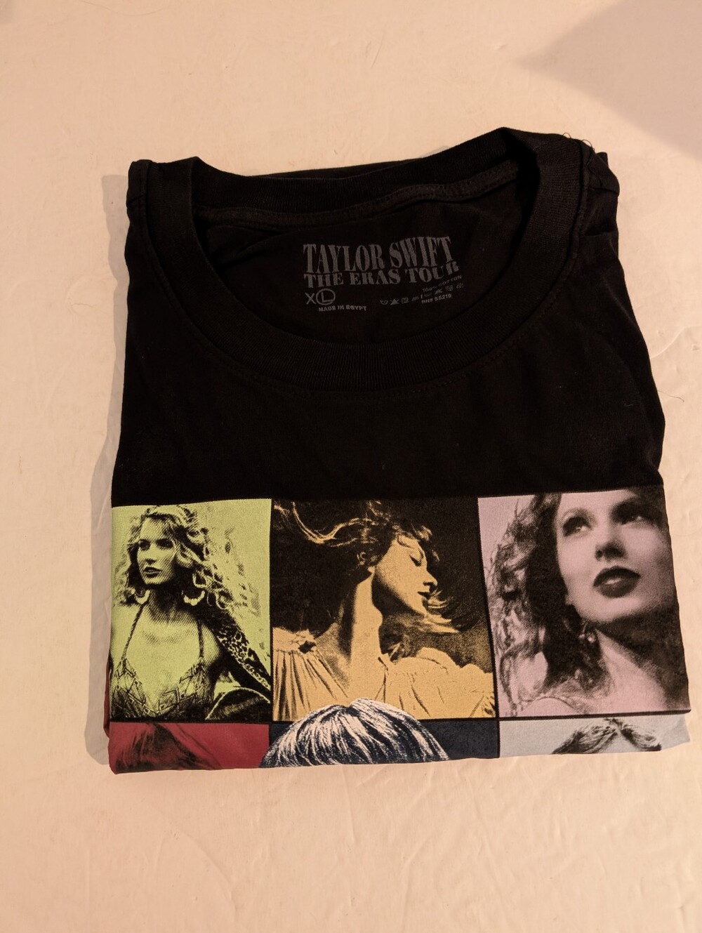 Taylor Swift Eras Tour Black T-shirt Size XL